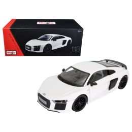 Audi R8 V10 Plus White Exclusive Edition 1/18 Diecast Model Car by Maisto