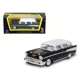 1957 Chevrolet Nomad Black 1/43 Diecast Model Car by Road Signature