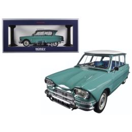 1964 Citroen Ami 6 Jade Green 1/18 Diecast Model Car by Norev