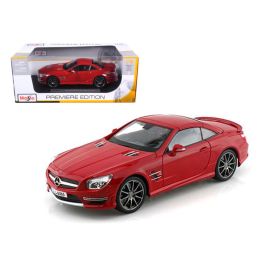 2012 Mercedes SL 63 AMG Red 1/18 Diecast Model Car by Maisto
