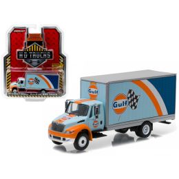 2013 International Durastar 4400 \Gulf Oil\ Box Delivery Truck HD Trucks Series 7 1/64 Diecast Model Car  by Greenlight