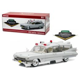 1959 Cadillac Ambulance White Precision Collection Limited Edition 1/18 Diecast Model Car  by Greenlight