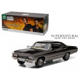 1967 Chevrolet Impala Sport Sedan Black Chrome Edition Supernatural (TV Series 2005) 1/18 Diecast Model Car  by Greenlight