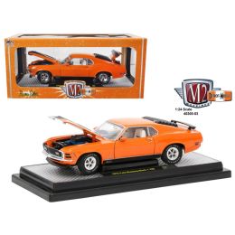 1970 Ford Mustang Mach 1 428 Grabber Orange 1/24 Diecast Model Car by M2 Machines