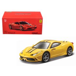Ferrari 458 Speciale Yellow Signature Series 1/43 Diecast Model Car by Bburago