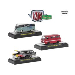 Wild Cards Set of 3 WITH CASES Release WC12 1/64 Diecast Model Cars by M2 Machines