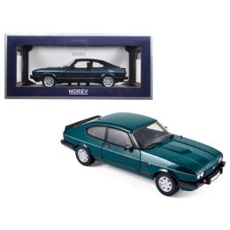 1986 Ford Capri 280 \Brooklands\ Green Metallic Limited Edition to 1038pcs 1/18 Diecast Model Car by Norev