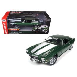 1970 Chevrolet Camaro Z28 Green MCACN + 50th Anniversary Limited Edition to 1002pcs 1/18 Diecast Model Car by Autoworld