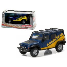 2016 Jeep Wrangler Unlimited Good Year with Roof Rack, Fender Flares, and Winch With Display Showcase 1/43 Diecast Model Car by Greenlight