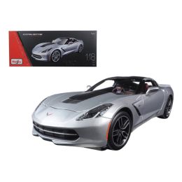 2014 Chevrolet Corvette Stingray C7 Z51 Silver Exclusive Edition 1/18 Diecast Model Car by Maisto