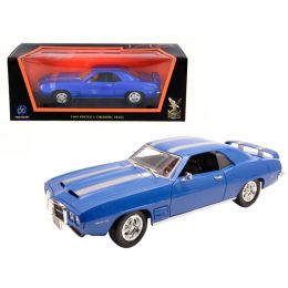 1969 Pontiac Firebird Trans Am Blue 1/18 Diecast Model Car by Road Signature