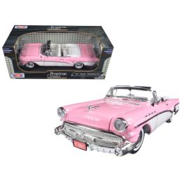 1957 Buick Roadmaster Pink 1/18 Diecast Model Car by Motormax