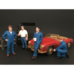 Mechanics 4 Piece Figure Set For 1:18 Scale Models by American Diorama