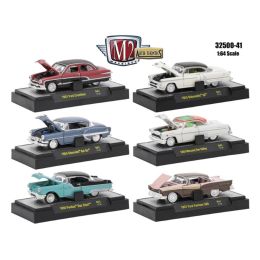 Auto Thentics 10th Anniversary 6 Piece Set Release 41 IN DISPLAY CASES 1/64 Diecast Model Cars by M2 Machines