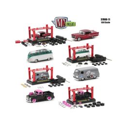 Model Kit 4 Pieces Set Release 11 1/64 Diecast Model Cars by M2 Machines