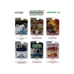 Hollywood Series / Release 16, 6pc Diecast Car Set 1/64 Diecast Model Cars by Greenlight