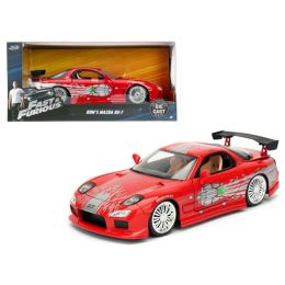 Dom\s Mazda RX-7 Red \Fast and Furious\ Movie 1/24 Diecast Model Car by Jada