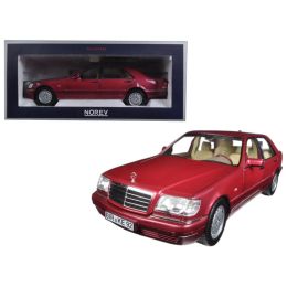 1997 Mercedes S500 Red Metallic 1/18 Diecast Model Car by Norev