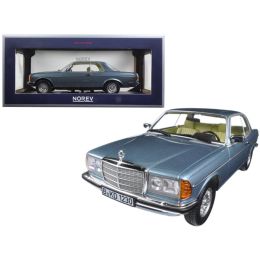 1980 Mercedes 280 CE Silver/Blue Metallic 1/18 Diecast Model Car by Norev