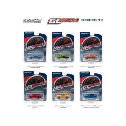 Greenlight Muscle Series 18, 6pc Diecast Car Set 1/64 Diecast Model Cars by Greenlight