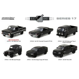 Black Bandit Series 17, 6pc set 1/64 Diecast Model Cars by Greenlight