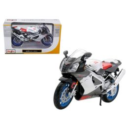 Aprilia RSV 1000 White Motorcycle 1/12 Diecast Model by Maisto