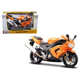 Kawasaki Ninja ZX 10R Orange Motorcycle 1/12 Diecast Model by Maisto