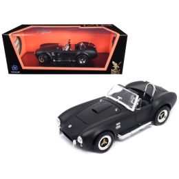 1964 Shelby Cobra 427 S/C Matt Black 1/18 Diecast Model Car by Road Signature