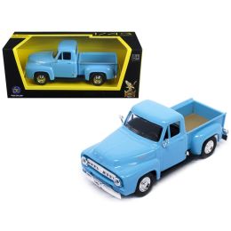 1953 Ford F-100 Pick Up Truck Light Blue 1/43 Diecast Car Model by Road Signature