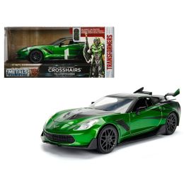 2016 Chevrolet Corvette Crosshairs Green From \Transformers\ Movie 1/24 Diecast Model Car by Jada Metals