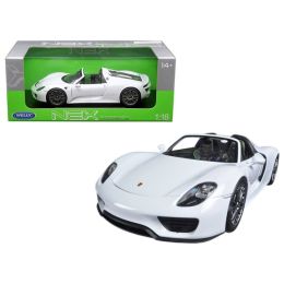 Porsche 918 Spyder No Top White 1/18 Diecast Model Car by Welly