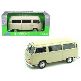 1972 Volkswagen Bus Van T2 Cream 1/24 Diecast Model by Welly