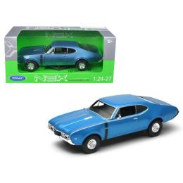 1968 Oldsmobile 442 Blue 1/24 Diecast Model Car by Welly