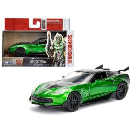 2016 Chevrolet Corvette Crosshairs Green From \Transformers 5\ Movie 1/32 Diecast Model Car by Jada