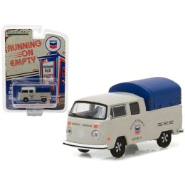 1974 Volkswagen T2 Double Cab Pickup with Canopy Chevron 1/64 Diecast Model Car  by Greenlight