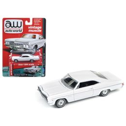 1966 Chevrolet Impala Gloss White \Auto Worlds Premium\ 1/64 Diecast Model Car by Autoworld