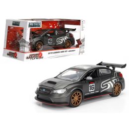 2016 Subaru WRX STI Widebody Matt Grey #16 JDM Tuners 1/24 Diecast Model Car  by Jada