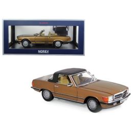 1986 Mercedes 300 SL Byzanz Gold Metallic 1/18 Diecast Model Car by Norev