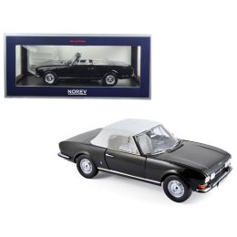 1971 Peugeot 504 Cabriolet Black 1/18 Diecast Model Car by Norev