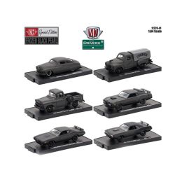 Drivers 6 Cars Set Release 41 \Special Edition\ Frozen Black Pearl In Blister Packs 1/64 Diecast Model Cars by M2 Machines