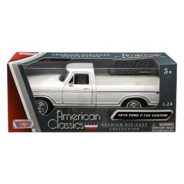 1979 Ford F-150 Pickup Truck White 1/24 Diecast Model Car by Motormax