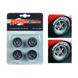 Trans Am Wheels and Tires Set of 4 from 1967 Chevrolet Camaro Z/28 Chevy-Land Heinrich  1/18 by GMP