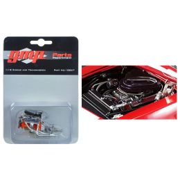 Engine and Transmission Replica from 1967 Chevrolet Camaro Z/28 Trans Am 302 Chevy-Land Heinrich 1/18 Model by GMP