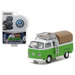 1971 Volkswagen Type 2 Double Cab Pickup with Roof Rack and Canopy Series 5 Club V-Dub 1/64 Diecast Model Car by Greenlight