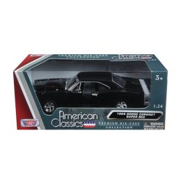 1969 Dodge Coronet Super Bee Black 1/24 Diecast Model Car by Motormax