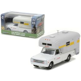 1968 Chevrolet C10 with Silver Streak Camper Hobby Exclusive 1/64 Diecast Model Car by Greenlight