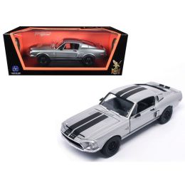 1968 Shelby Mustang GT 500KR Matt Chrome 1/18 Diecast Model Car by Road Signature