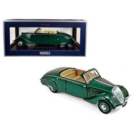 1937 Peugeot 402 Eclipse Dark Green 1/18 Diecast Model Car by Norev