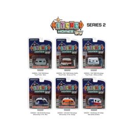 Hitched Homes Series 2, 6pc Trailer Set Diecast Models 1/64 by Greenlight