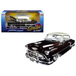 1953 Chevrolet Bel Air Brown \Lowrider Series\ Street Low 1/24 Diecast Model Car by Jada